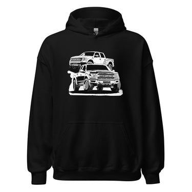 Raptor Truck Hoodie in black